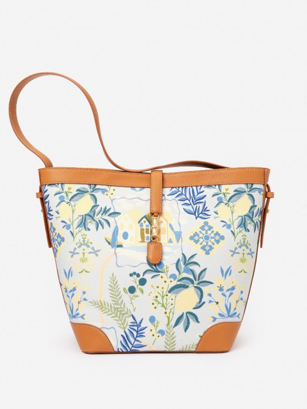 J McLaughlin The Crawford Handbag in Amalfi Coast - Multi/Vachetta NEW